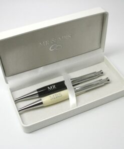 Set 2 stylos billes Mr and Mrs - Mariage Amore