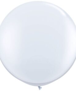 Ballon géant rond blanc, 1 mètre