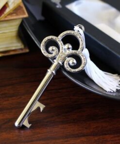Joli décapsuleur clé vintage pompon cadeau