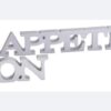 Lettres décoratives "Bon Appétit" blanc