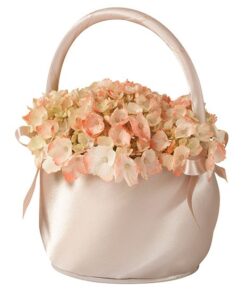 Petit panier à pétales beige taupe clair Nude