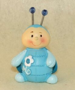 Figurine Coccinelle Baptême bleu