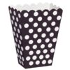 8 Pots à popcorn boîtes à bonbons noir