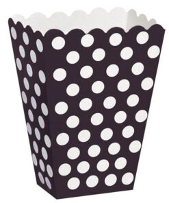 8 Pots à popcorn boîtes à bonbons noir