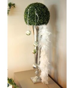 Boa blanc déco en plumes