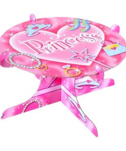 Présentoir à gâteau anniversaire Princesse rose