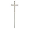 Croix diamant strass décor gâteau table communion