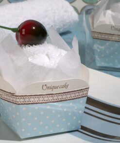 Boîte serviette éponge cupcake, cadeau invité