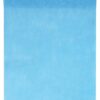 Chemin de table uni bleu turquoise intisse 30cm