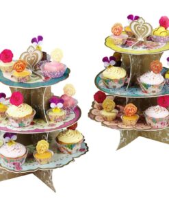 Présentoir cupcakes vintage English Tea party