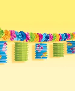Guirlande lampions lanterne summer party fleurs tropical