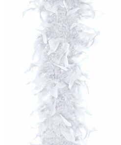 Boa blanc déco en plumes