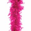 Boa en plumes rose vif fuchsia déco table EVJF