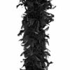 Boa en plumes noir