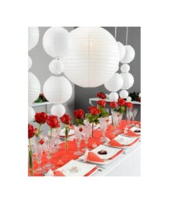 1 lanterne chinoise blanc 50 cm
