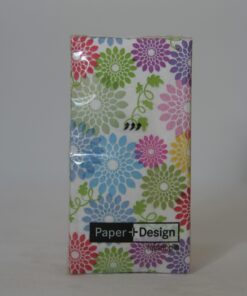 Mouchoirs en papier mariage liberty flower power
