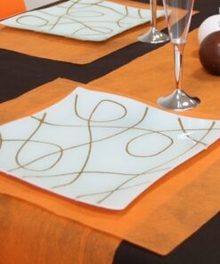 Rouleau Chemin de table intissé, orange 10M 30cm