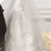 Habillage bouteille mariage la mariée robe blanche