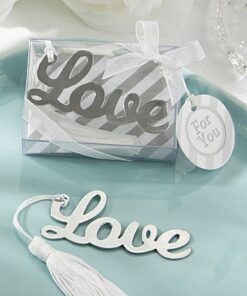 Marque page Love pompon cadeau invités