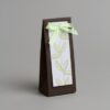 10 Pochette à dragées nature eco chic marron vert