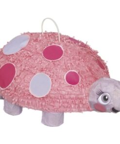 Pinata tortue rose en 3D anniversaire fille