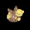 Figurine ourson brun - sujet baptême