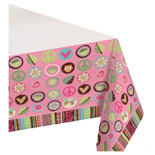 Nappe en papier anniversaire Hippie chic Nappe en papier anniversaire Hippie chic