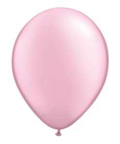 5 ballons latex rose perlé 28 cm