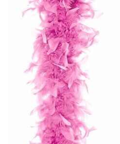 Boa rose en plumes 180cm
