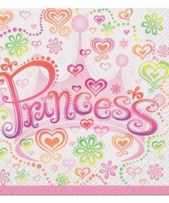 Pack goûter anniversaire Princesse rose