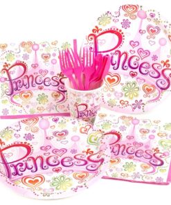 Pack goûter anniversaire Princesse rose