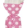20 sachets bonbons cello rose à pois