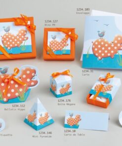 10 Marque place hippopotame baptême animal