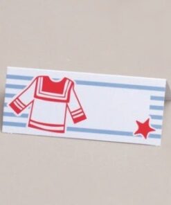 Carte marque place table thème marin (x10)