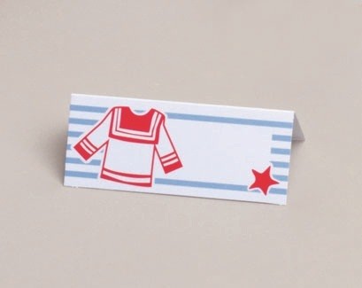 Carte marque place table thème marin (x10) Carte marque place table thème marin (x10)