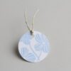 Etiquettes fleurs bleues, nominette mariage