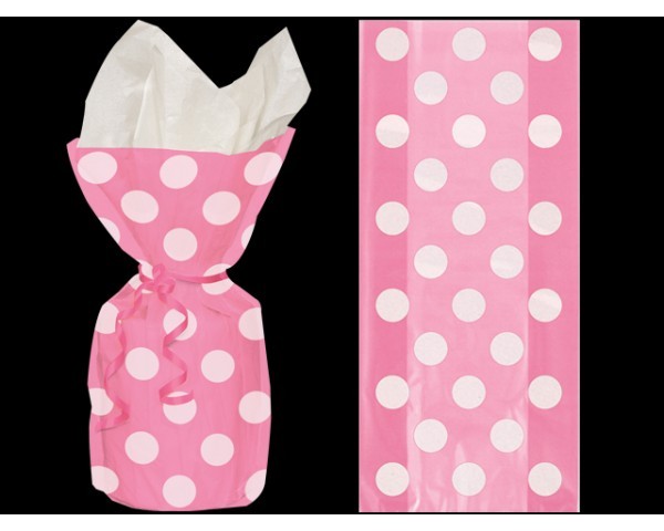 20 sachets bonbons cello rose à pois 20 sachets bonbons cello rose à pois
