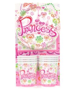 Pack goûter anniversaire Princesse rose