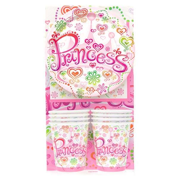 Pack goûter anniversaire Princesse rose Pack goûter anniversaire Princesse rose