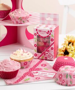 20 serviettes rose fuchsia Little bird oiseau
