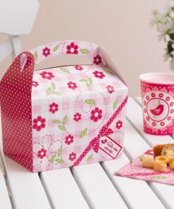 8 boîtes cadeau "little bird' rose bonbon cadeau enfant
