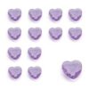 Confettis perles diamant coeur, lilas