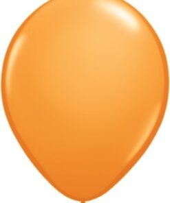 5 ballons latex orange uni