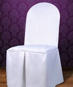 Housse de chaise en tissu blanc mariage