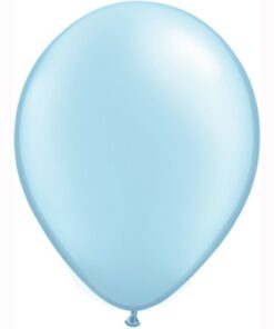 5 ballons uni bleu ciel en latex