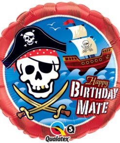 Ballon géant bateau pirate happy birthday