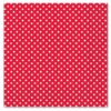 Serviettes papier rouge motif pois (x 20)