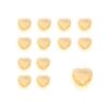 Confettis perles diamant coeur or jaune