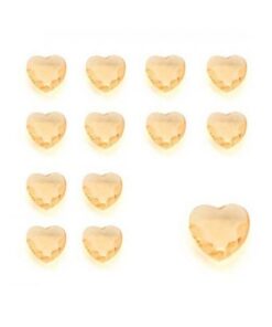 Confettis perles diamant coeur or jaune