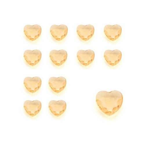 Confettis perles diamant coeur or jaune Confettis perles diamant coeur or jaune